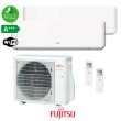 AIRE ACONDICIONADO 2x1 FUJITSU AOY50M2-KB+ ASY20MI-KMC + ASY35MI-KMC Wifi